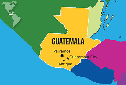 Mapa Hogares NPH Guatemala