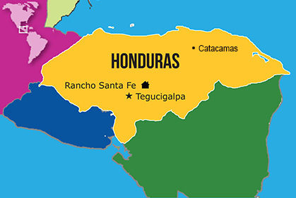 Map_Honduras NPH Mapa Hogares NPH Honduras