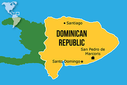 Mapa Hogares NPH Dominicana