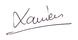 Firma de Xavier