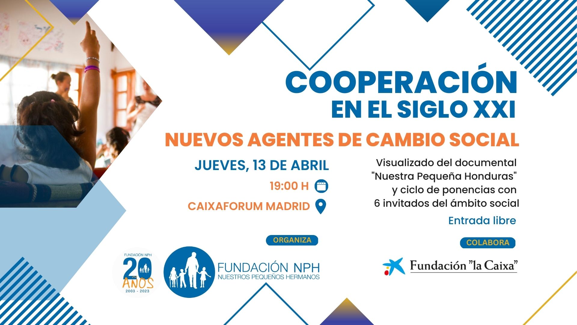 Ponencia: Cooperación en el Siglo XXI en el CaixaForum Madrid