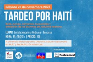 Tardeo por haiti actividad solidaria en Terrassa | Fundacion NPH