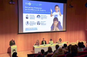 Conferencia Derechos Humanos en Contextos de Guerra organizada por Fundación NPH en Barcelona